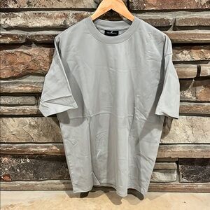 Concept Collective Heavyweight Cotton Light Gray Crewneck Short Sleeve Tee